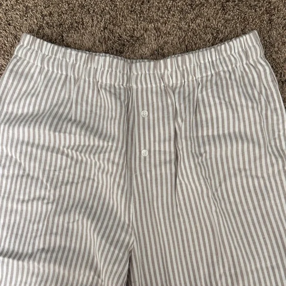 Sincerely Jules White and Gray Striped Pajama Pants - Picture 2 of 4